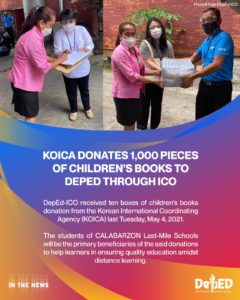 KOICA donates 1,000 pieces of children’s books