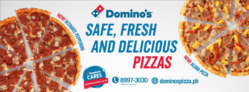 Dominos Pizza Safe fresh and Delicious