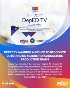 The DepEd TV Awards were created to honor