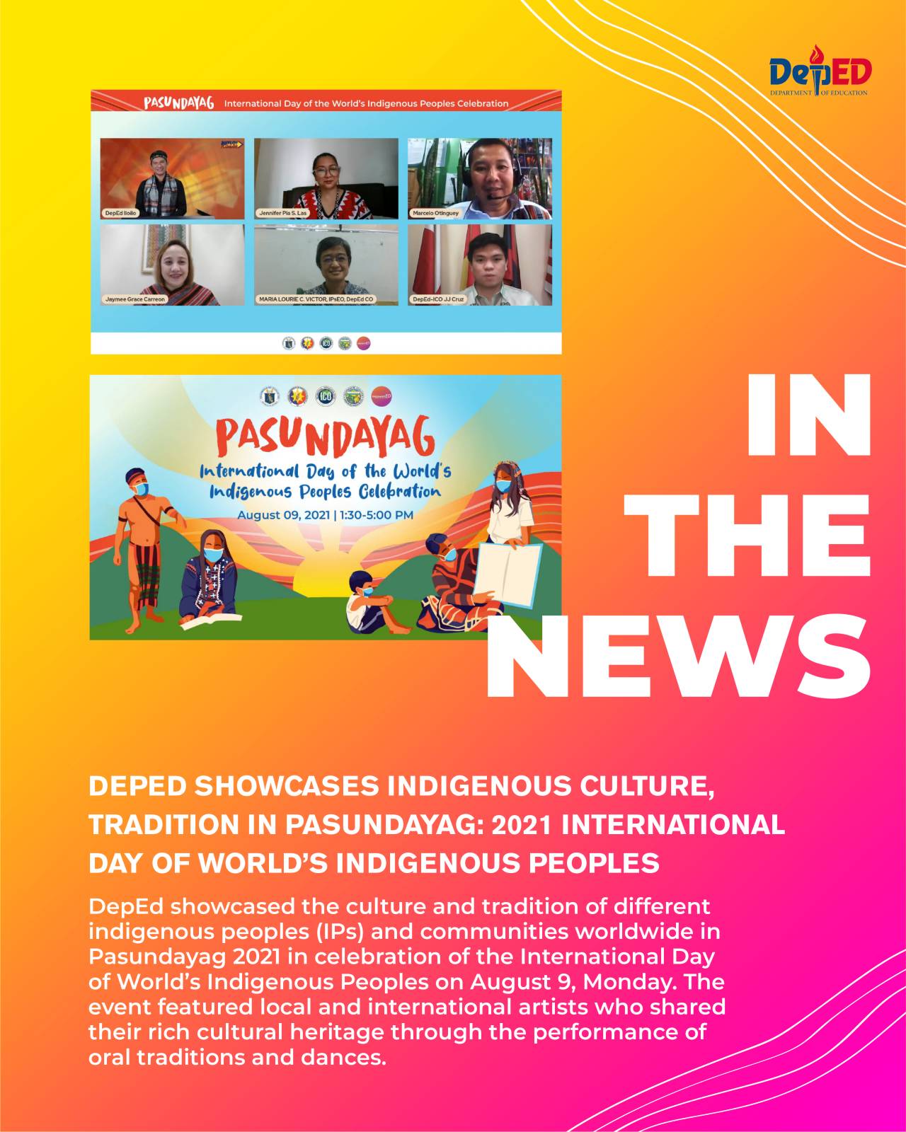 DepEd showcases indigenous culture